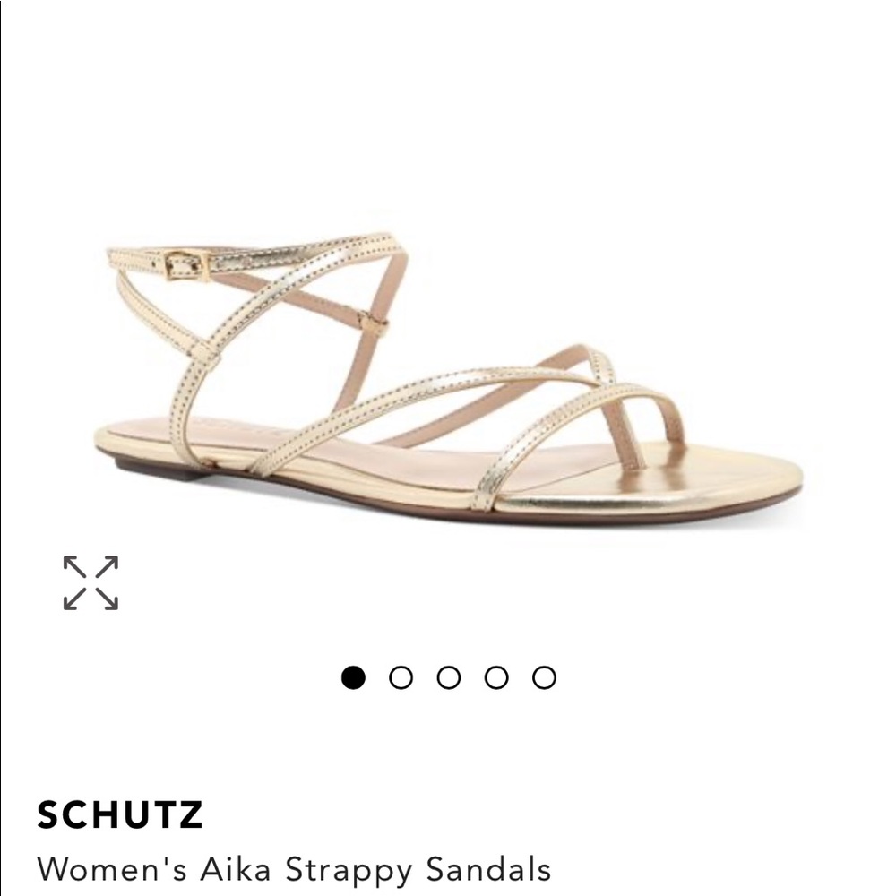 Gold Schutz Sandals